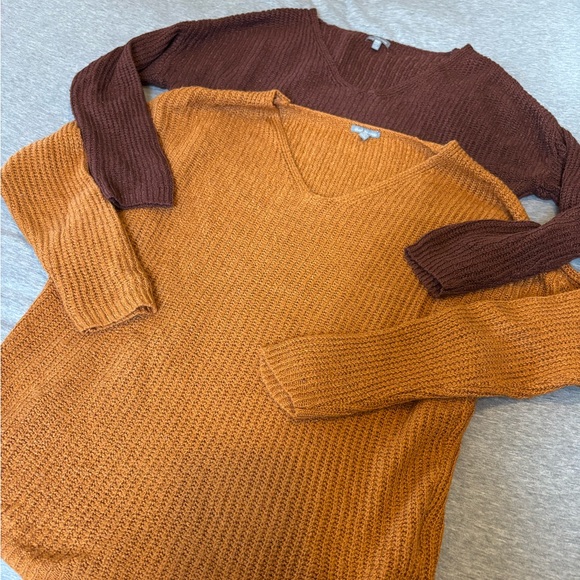 Orange & Red Charlotte Russe Sweaters - Picture 2 of 10